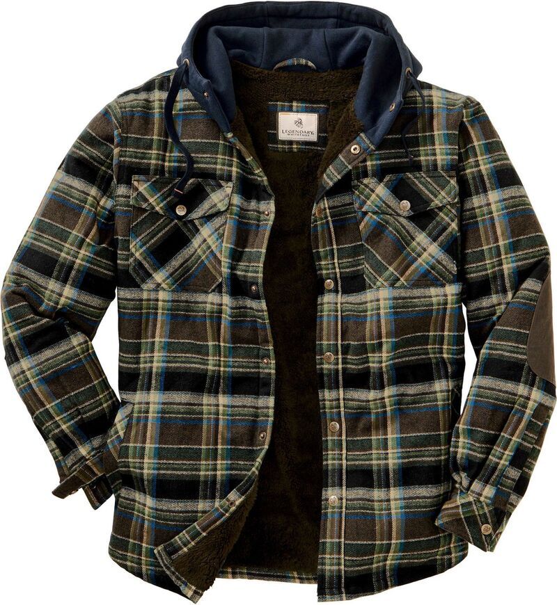 レジェンダリーホワイトテイルズ レディース アウター ジャケット・ブルゾン シャツ Mens Legendary Whitetails Camp Night Berber Lined Hooded F