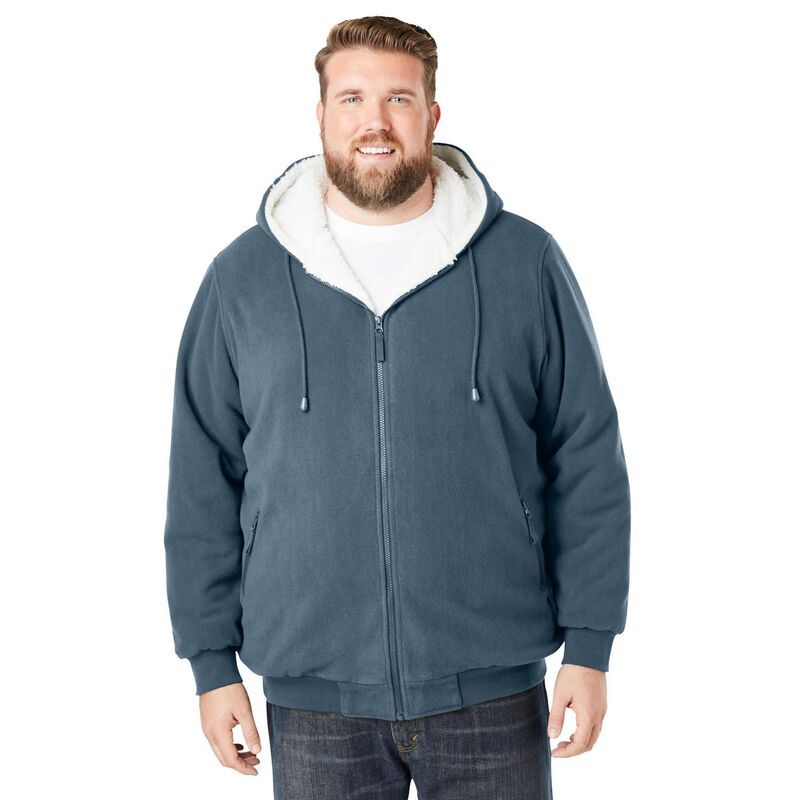 キングサイズ レディース トップス Tシャツ プラスサイズ トール フリース パーカー Kingsize Mens Big Tall Explorer Plush Fleece Hoodie Indi