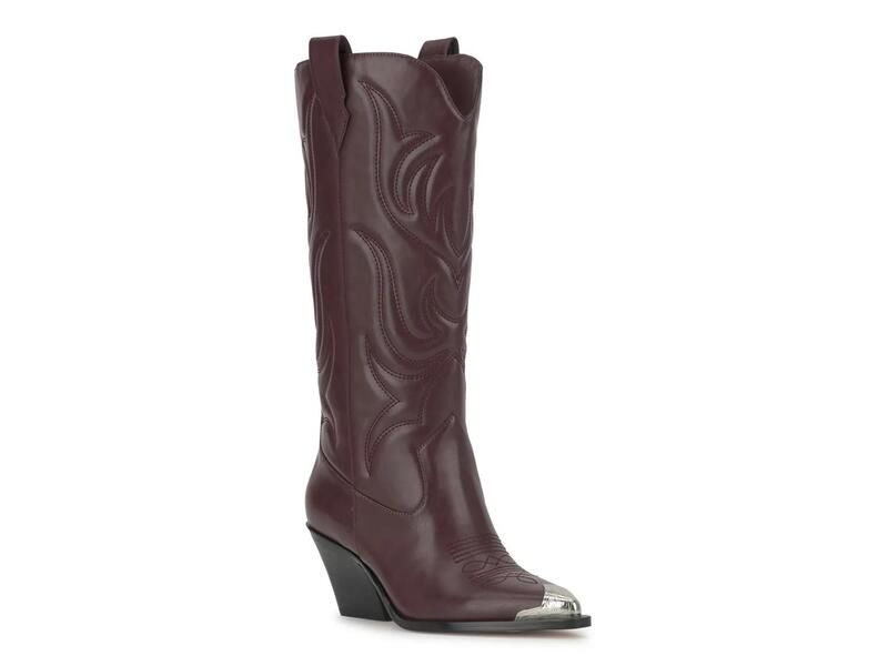 ジェシカシンプソン レディース シューズ ブーツ・レインブーツ Jessica SimpsonZuliena Cowboy Boot Burgundy バーガンディ