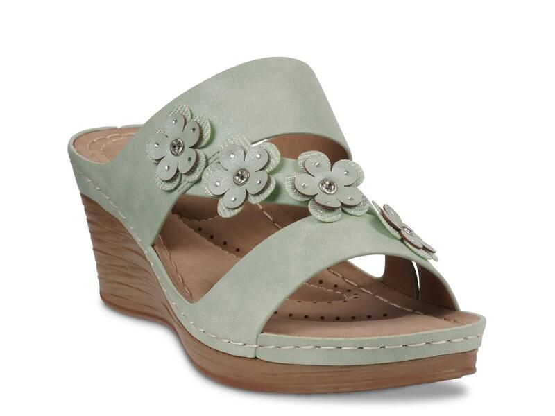 グッドチョイス レディース シューズ サンダル Good ChoiceHalia Wedge Sandal Sage Green グリーン