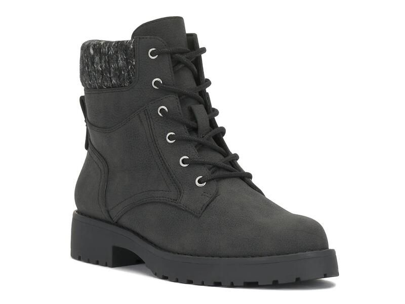 クラウンヴィンテージ レディース シューズ ブーツ・レインブーツ Crown VintageTarrie Combat Boot Black ブラック