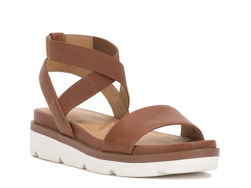クラウンヴィンテージ レディース シューズ サンダル Crown VintageJess Wedge Sandal Brown ブラウン