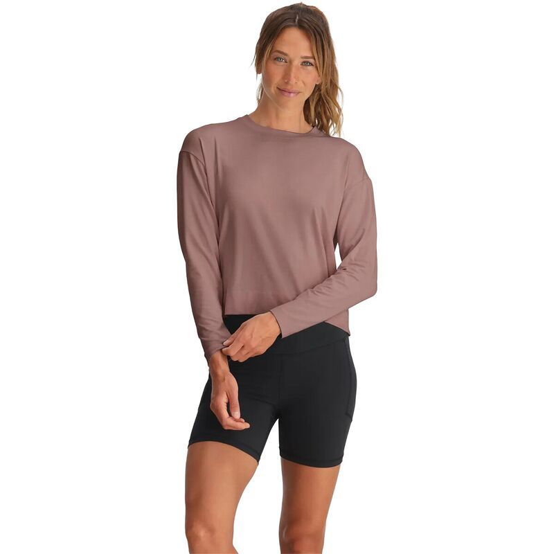 フリー フライ レディース トップス Tシャツ 長袖 Free Fly Shade Crossover LongSleeve Top Womens Fig