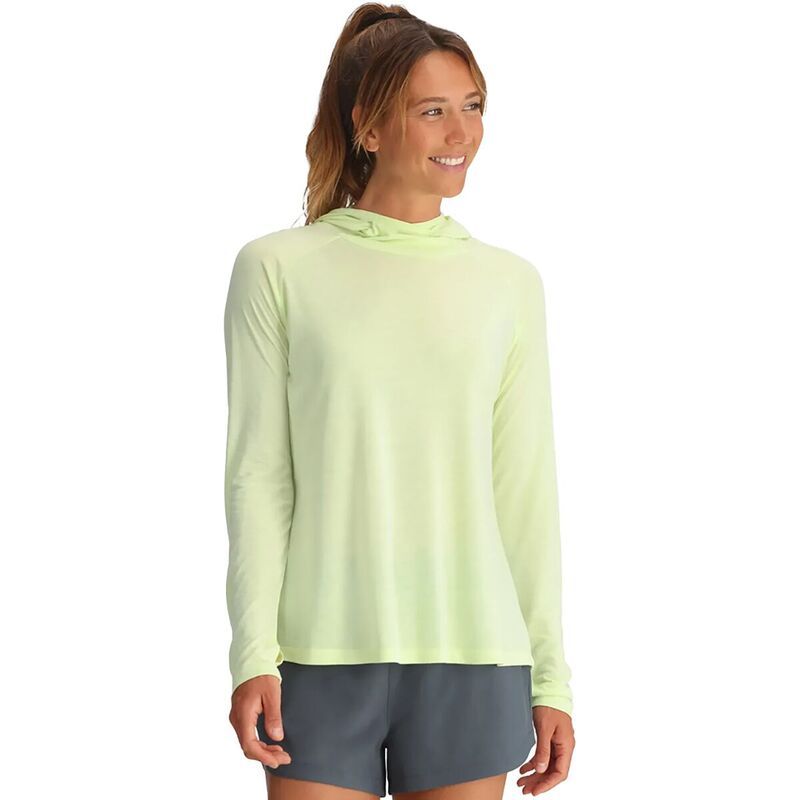 フリー フライ レディース トップス Tシャツ パーカー Free Fly Lightweight II Hoodie Womens Lime ライム