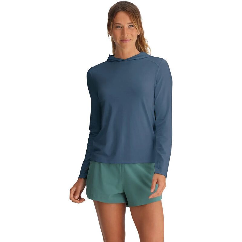 フリー フライ レディース トップス Tシャツ パーカー Free Fly Shade II Hoodie Womens Pacific Blue ブルー