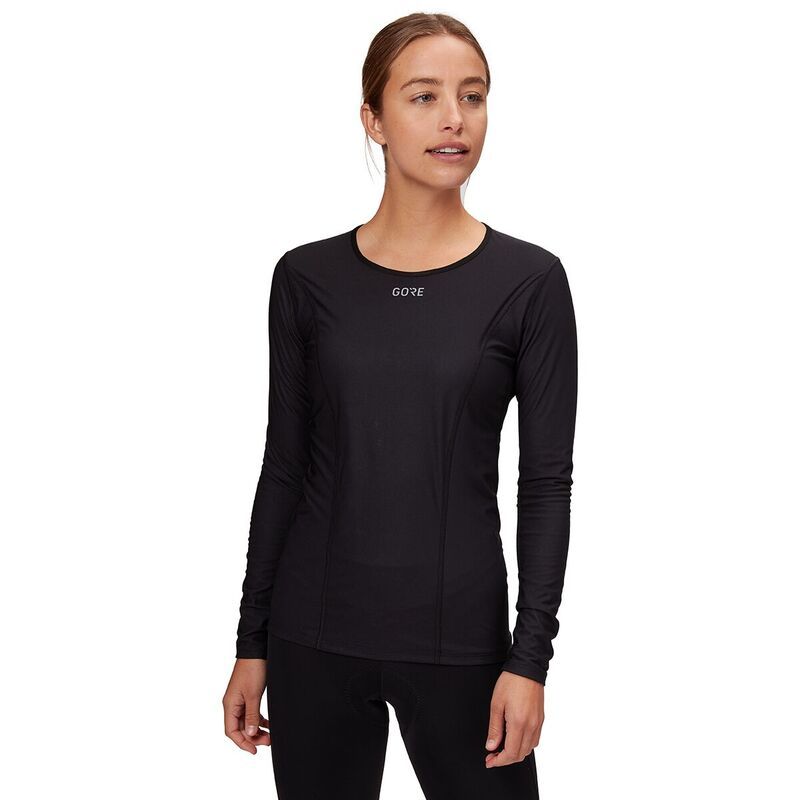 ゴアウェア レディース トップス シャツ 長袖 GOREWEAR Windstopper Base Layer Thermo LongSleeve Shirt Womens Black ブラック