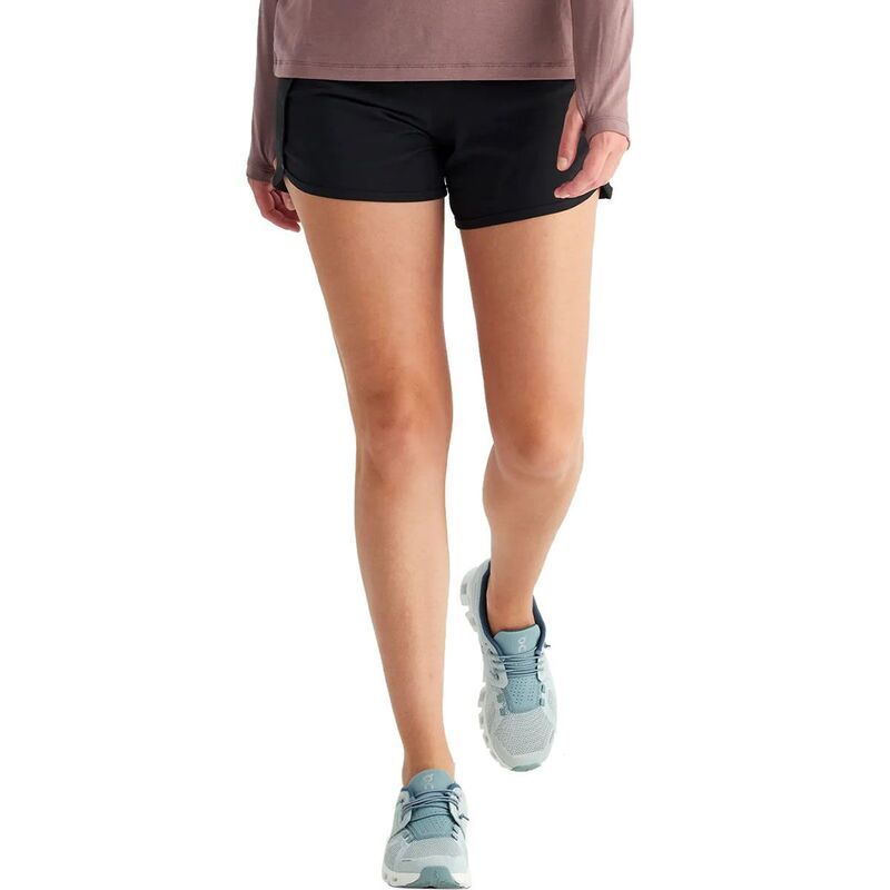 フリー フライ レディース ボトムス カジュアルパンツ Free Fly BambooLined Active Breeze 3in Short Womens Black ブラック