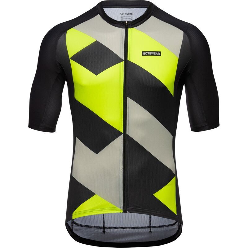 ゴアウェア メンズ トップス Tシャツ ジャージー GOREWEAR Spirit Signal Jersey Mens BlackNeon Yellow ブラック