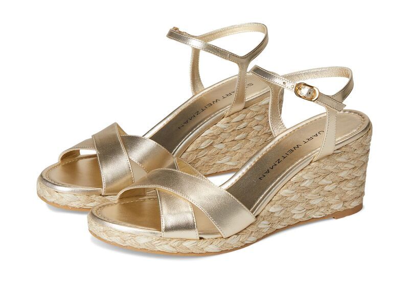 スチュアート ワイツマン レディース シューズ ヒール Stuart Weitzman Dayna Espadrille Wedge Light GoldNatural ゴールド