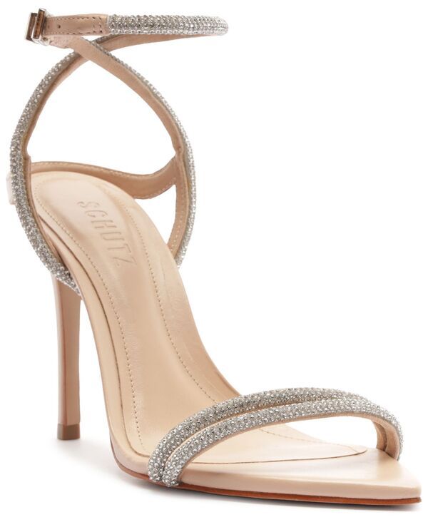 シュッツ レディース シューズ サンダル ヒール Schutz Womenskye Shine Stiletto Heel Sandals Cristal
