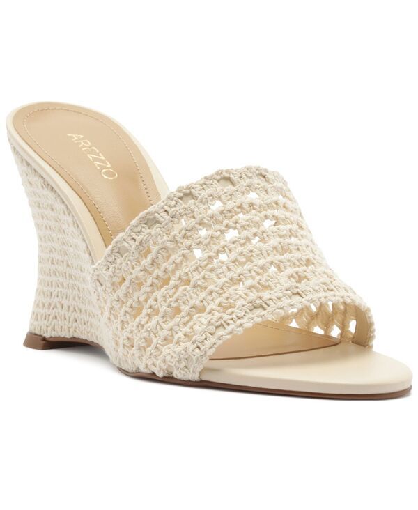 アレッツォ レディース シューズ サンダル Arezzo Womens Mary Wedge Sandals Cream クリーム