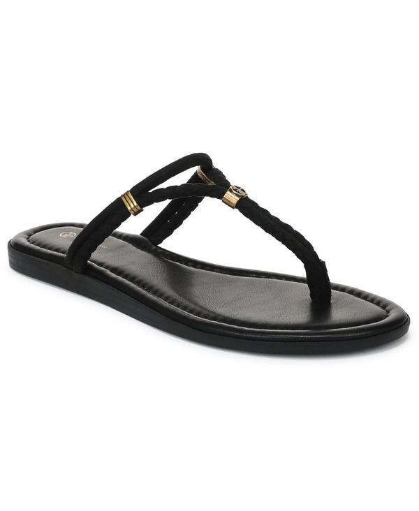 ジャーニ ベルニーニ レディース シューズ サンダル Giani Bernini Womens Tylee Braided Thong Flat Sandals Black ブラック