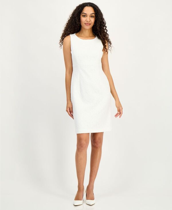 カスパール レディース トップス ワンピース プチ ノースリーブ レース Kasper Womensleeveless BondedLace Sheath Dress Regular Petite L
