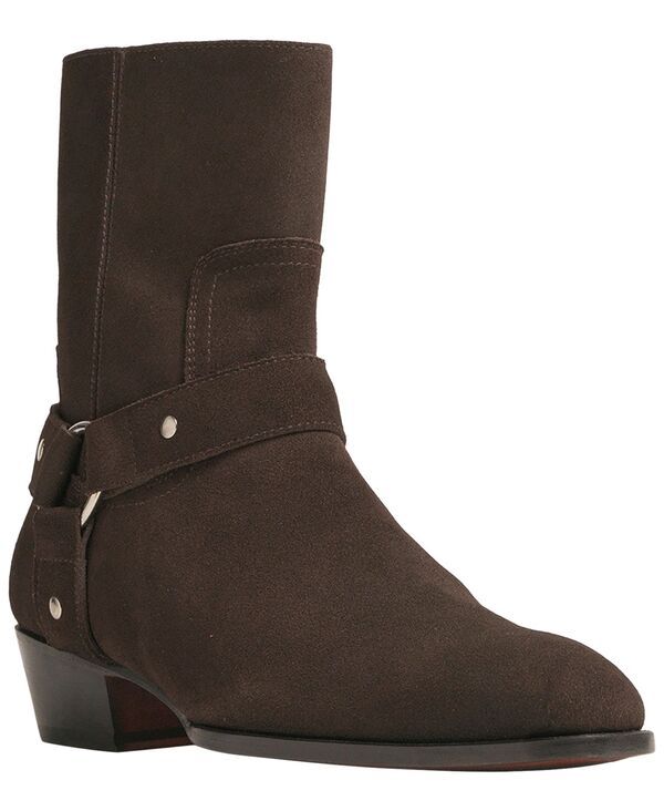 アンソニー ヴィア メンズ シューズ スリッポン・ローファー ブーツ Anthony Veer Mensloane HarnesslipOn Boots Tobacco Velvet Brown Su