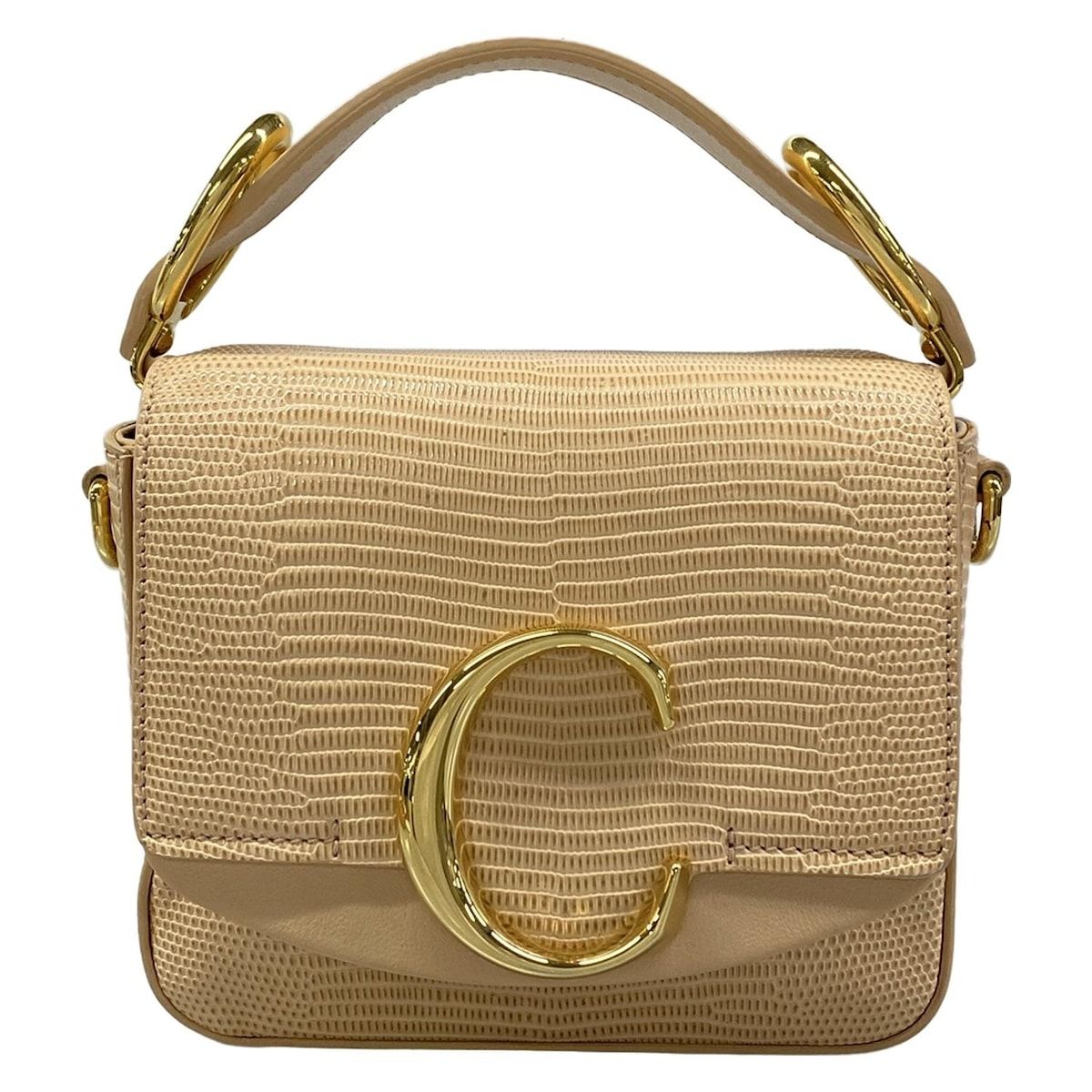 Chloe(クロエ) ハンドバッグ クロエシーミニバッグ ベージュ レザー