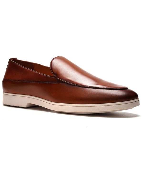 アンソニー ヴィア メンズ シューズ スリッポン・ローファー Anthony Veer A Veer Mens Willow SlipOn Loafers Tan タン