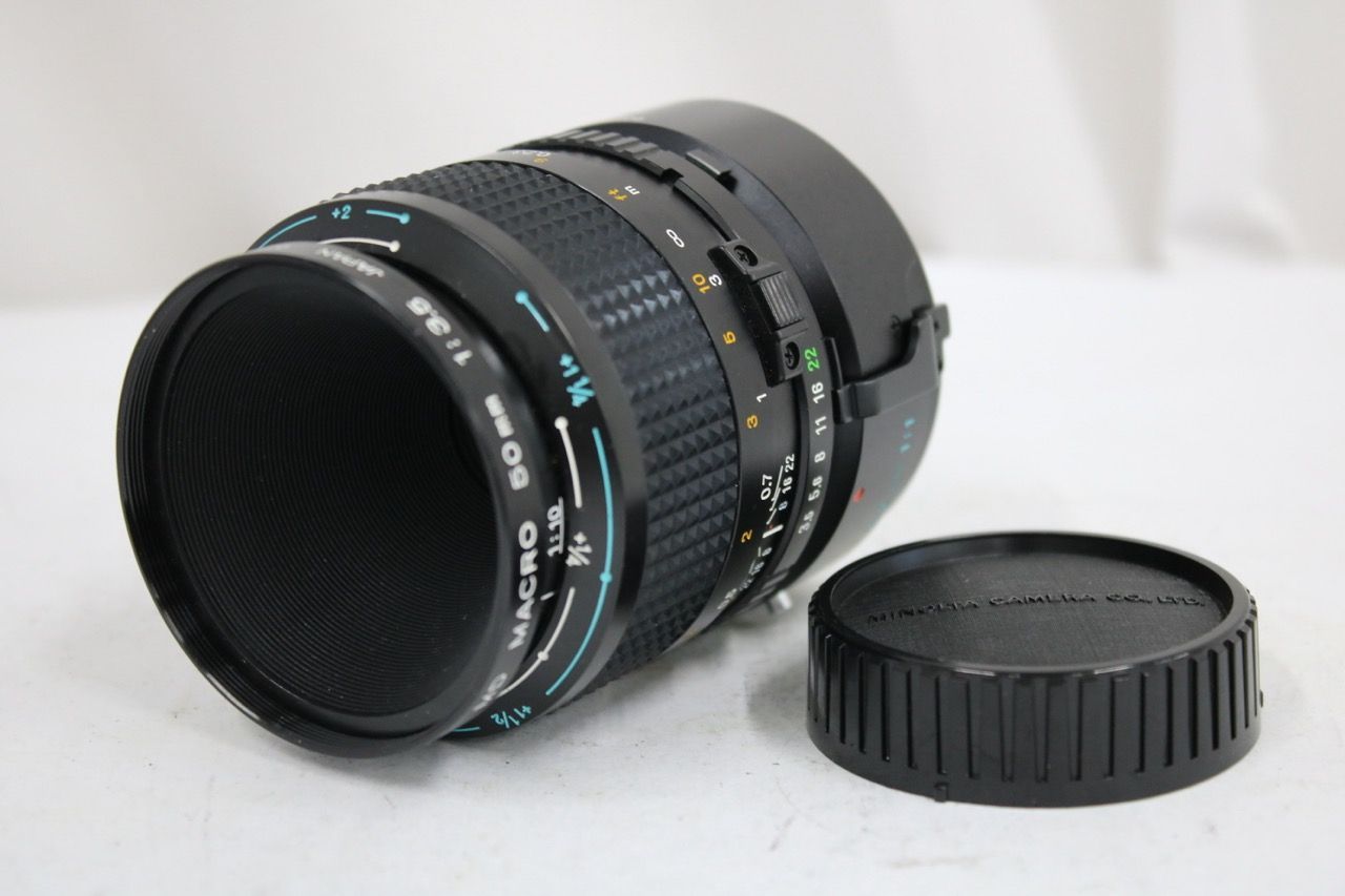 【返品保証】 ミノルタ Minolta MD MACRO 50mm F3.5 コンバーター付き レンズ e14519