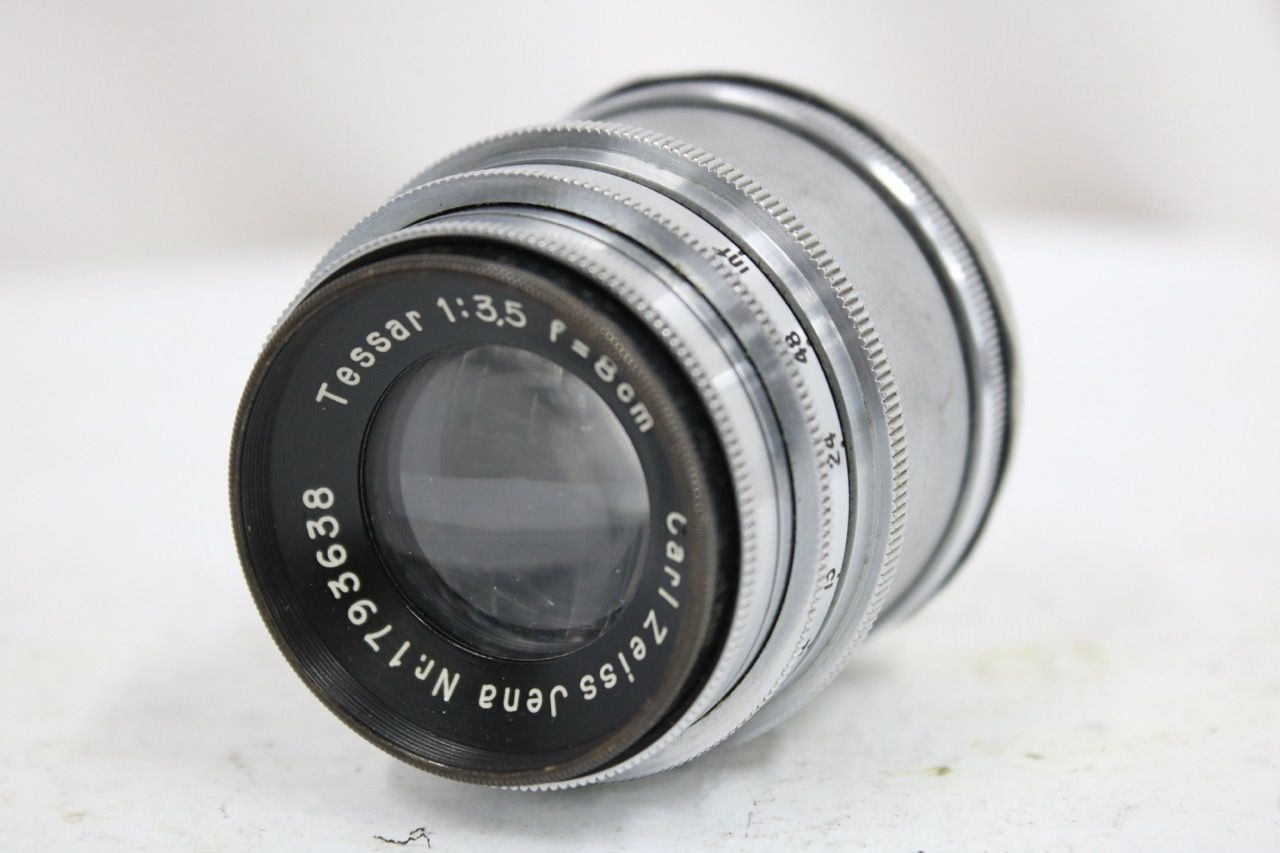【訳あり品】 カールツァイス Carl Zeiss Jena Tessar 8cm F3.5 M42マウント e14521
