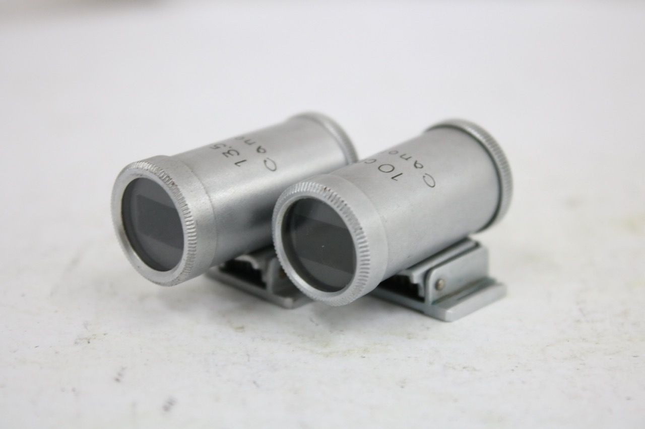 【返品保証】 キャノン Canon 10cm 13.5cm ビューファインダー 2点セット e14571