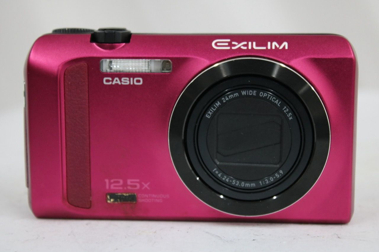 返品保証】 カシオ Casio EXILIM EX-ZR200 12.5x レッド バッテリー
