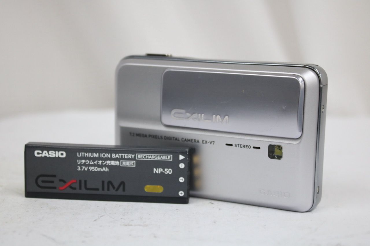 【返品保証】 カシオ Casio EXILIM EX-V7 7x バッテリー付き コンパクトデジタルカメラ e14594