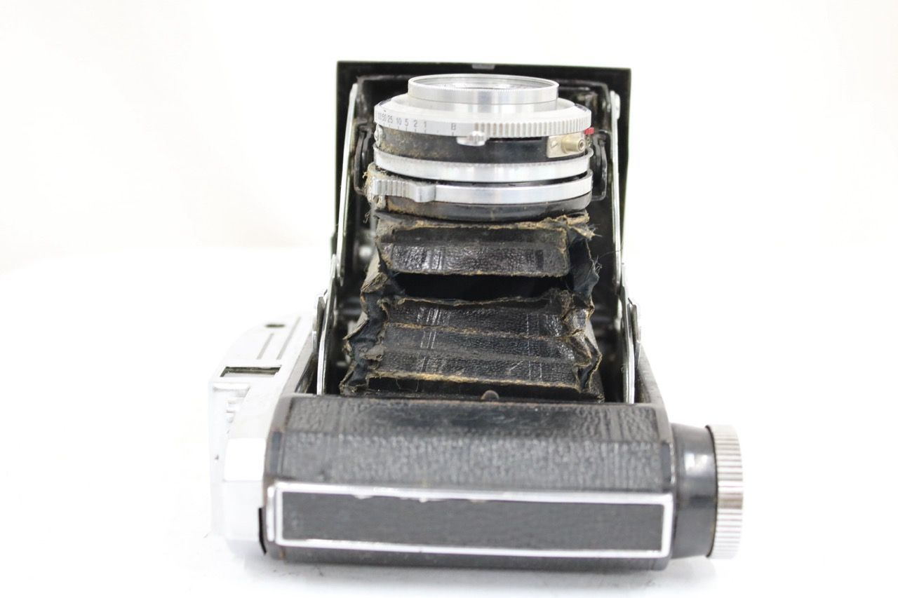 訳あり品】 小西六 Pearl III Hexar 75mm F3.5 蛇腹カメラ e14595