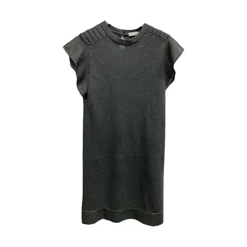 レディース Mサイズ/BRUNELLO CUCINELLI(ブルネロクチネリ) スパンコール ニット ミニ ONE PIECE