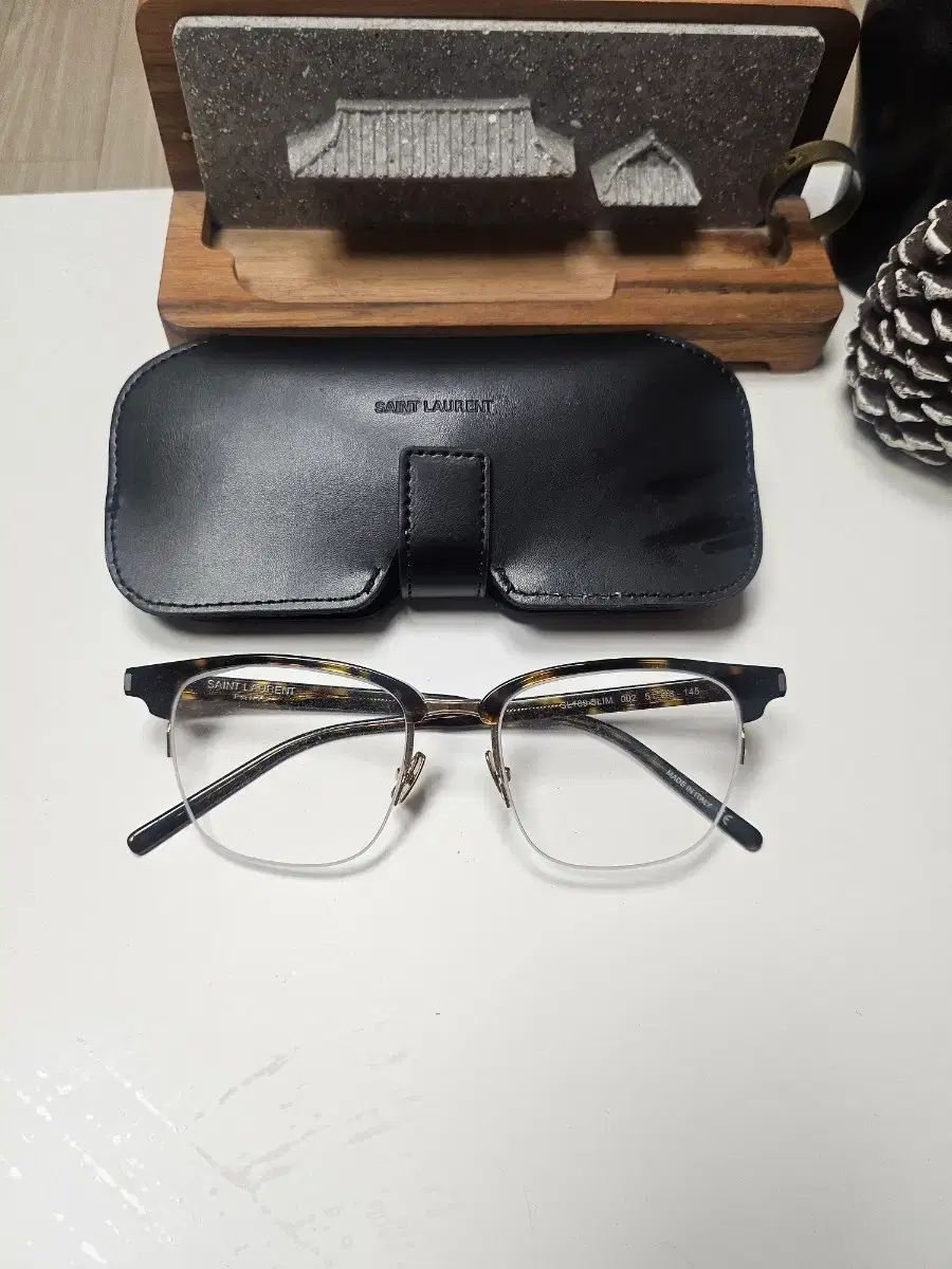 正規品 サンローラン ハーフリム メガネ SL189-SLIM 002(送料 無料)