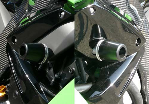 新品 アグラス(AGRAS) レーシングスライダー フレームタイプ ロゴ有 ジュラコン:ホワイト ZX-10R(08-09) 342-478-000X