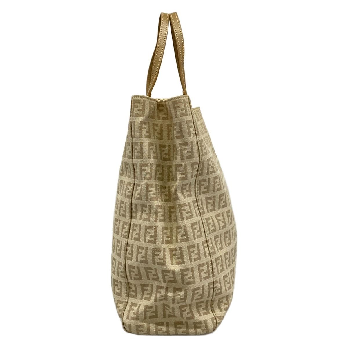 FENDI(フェンディ) トートバッグ ズッキーノ柄 8BH133 アイボリー