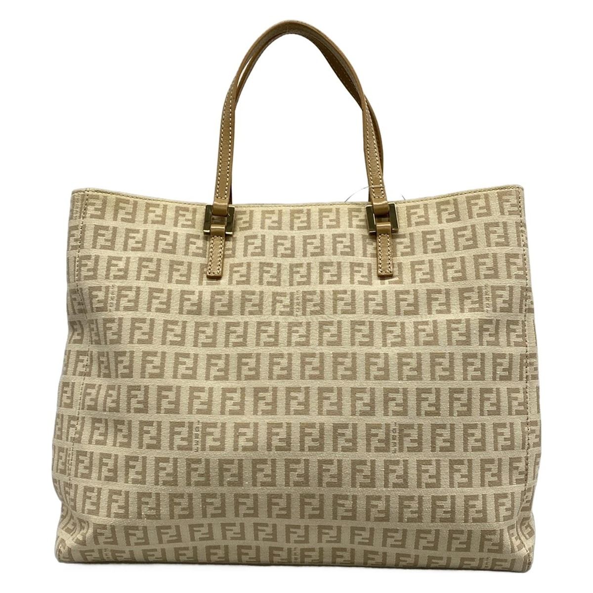 FENDI(フェンディ) トートバッグ ズッキーノ柄 8BH133 アイボリー