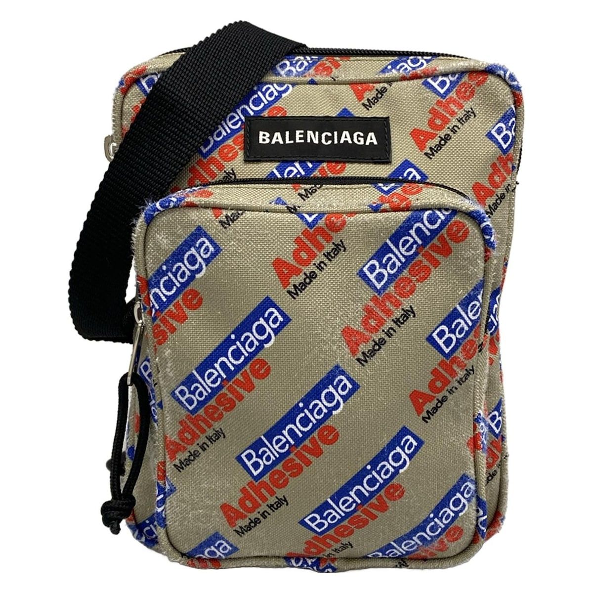 BALENCIAGA(バレンシアガ) ショルダーバッグ エクスプローラー 620260 グレー×ブルー×レッド