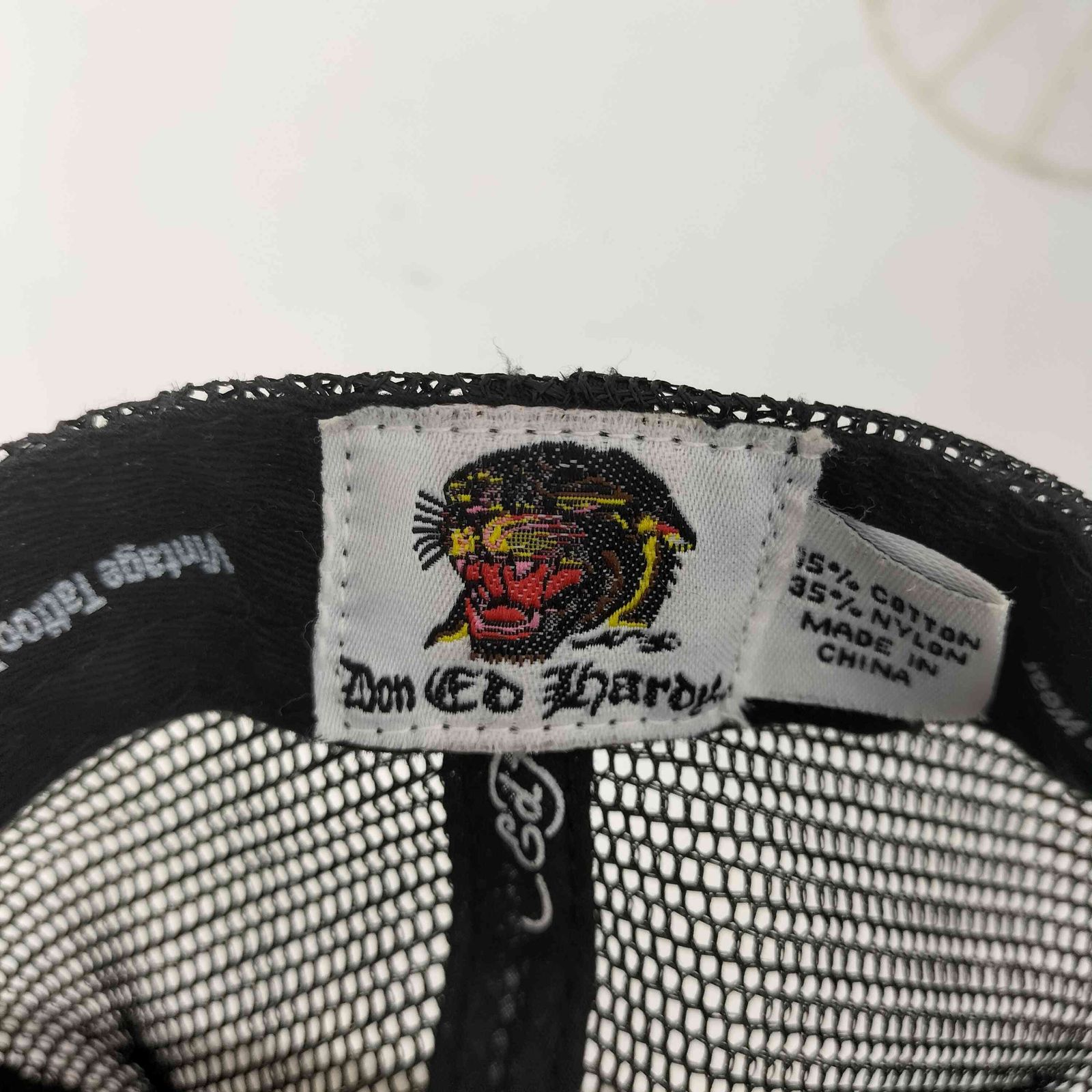 エドハーディー Ed Hardy タイガー 虎 刺繍 メッシュ キャップ ライン 