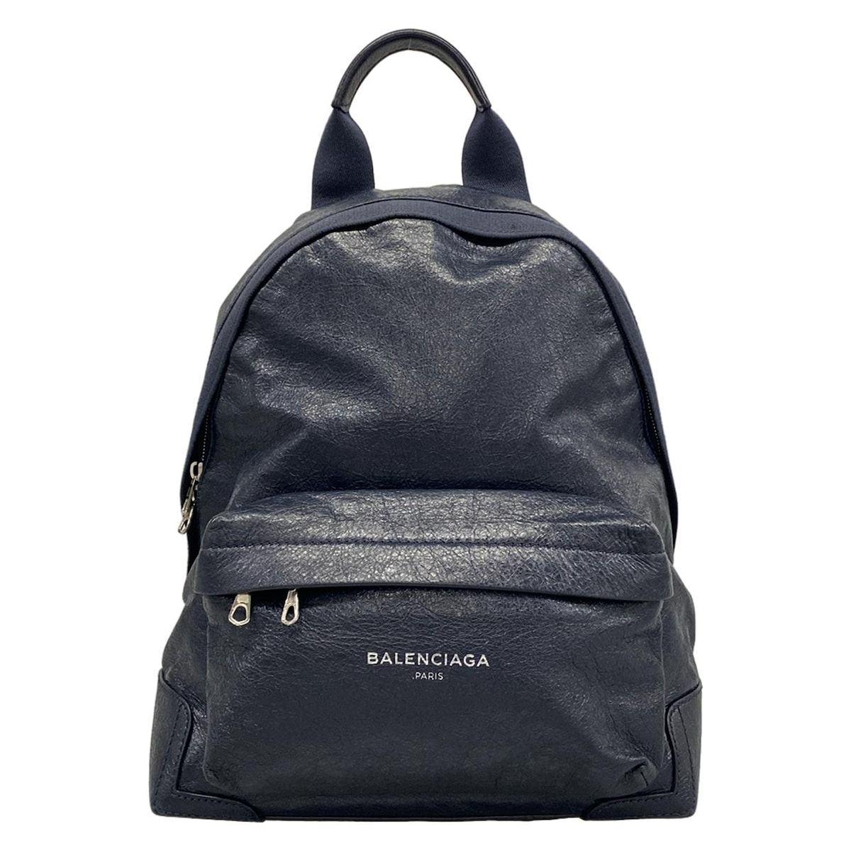 BALENCIAGA(バレンシアガ) リュックサック ネイビーバックパック 409010 ダークネイビー レザー