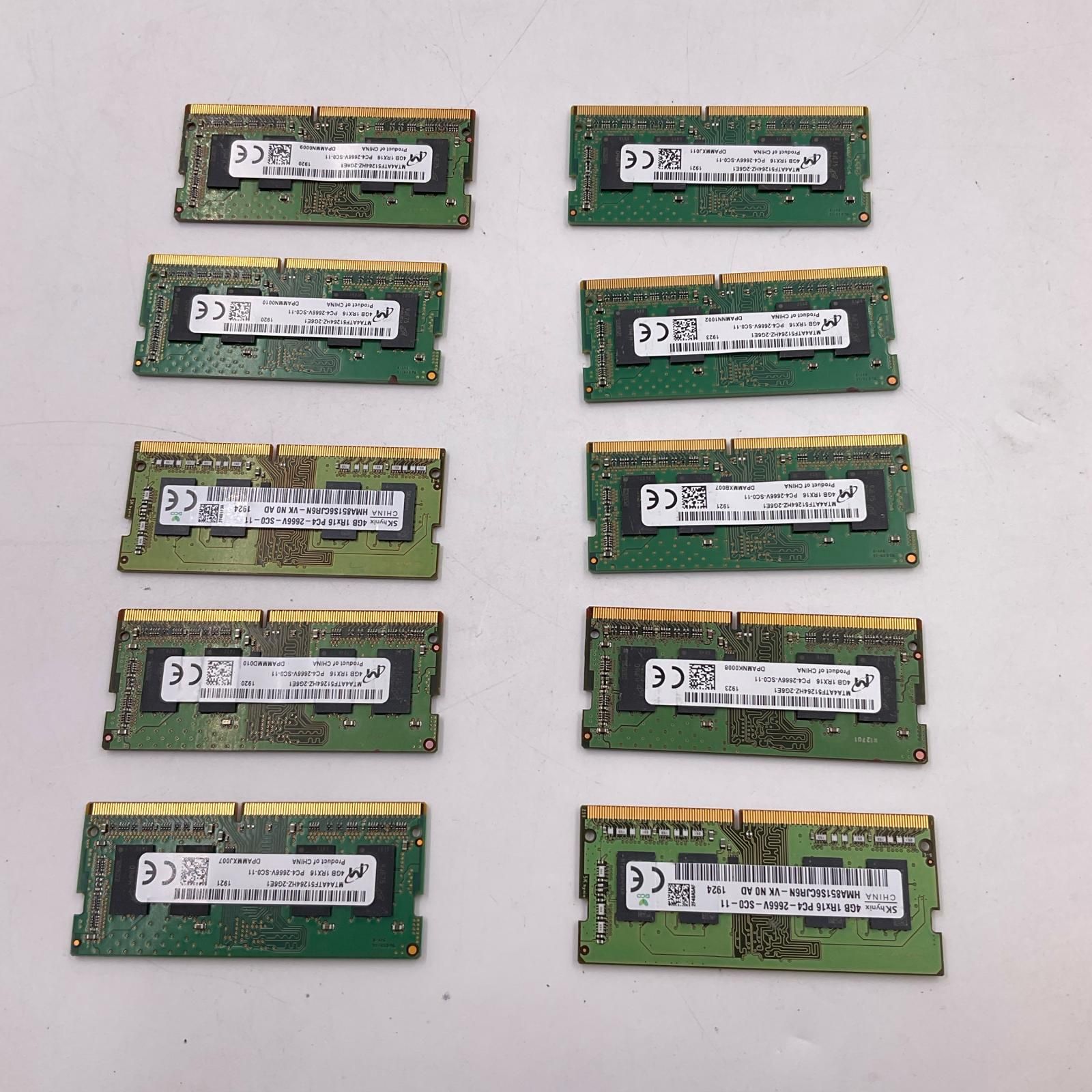 m*o様 SAMSUNG 4GB×10枚セット（計40GB） ノートPCDDR4 DDR4-2666 4GB 10枚セット 40GB ノートPCメモリ 美品 - メルカリ