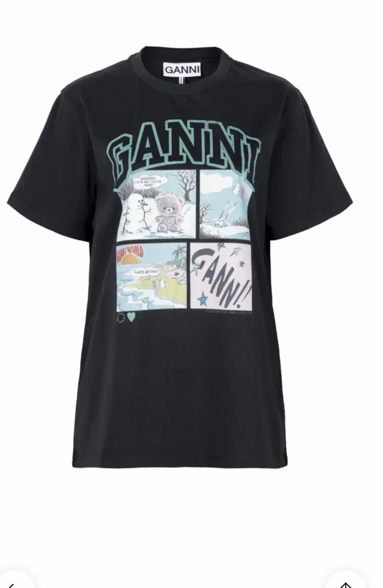 GANNI 26コミックベアTシャツ XS