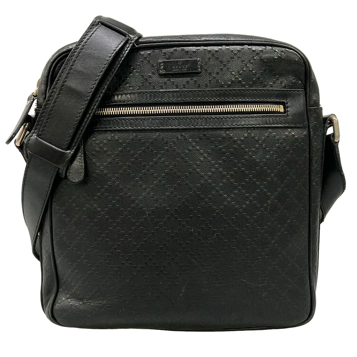 GUCCI(グッチ) ショルダーバッグ ブライトディアマンテ 201448 黒 レザー