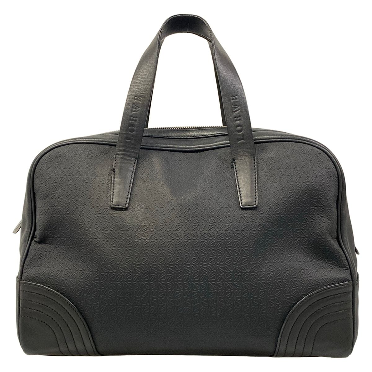 LOEWE(ロエベ) ハンドバッグ アナグラム柄 黒 レザー