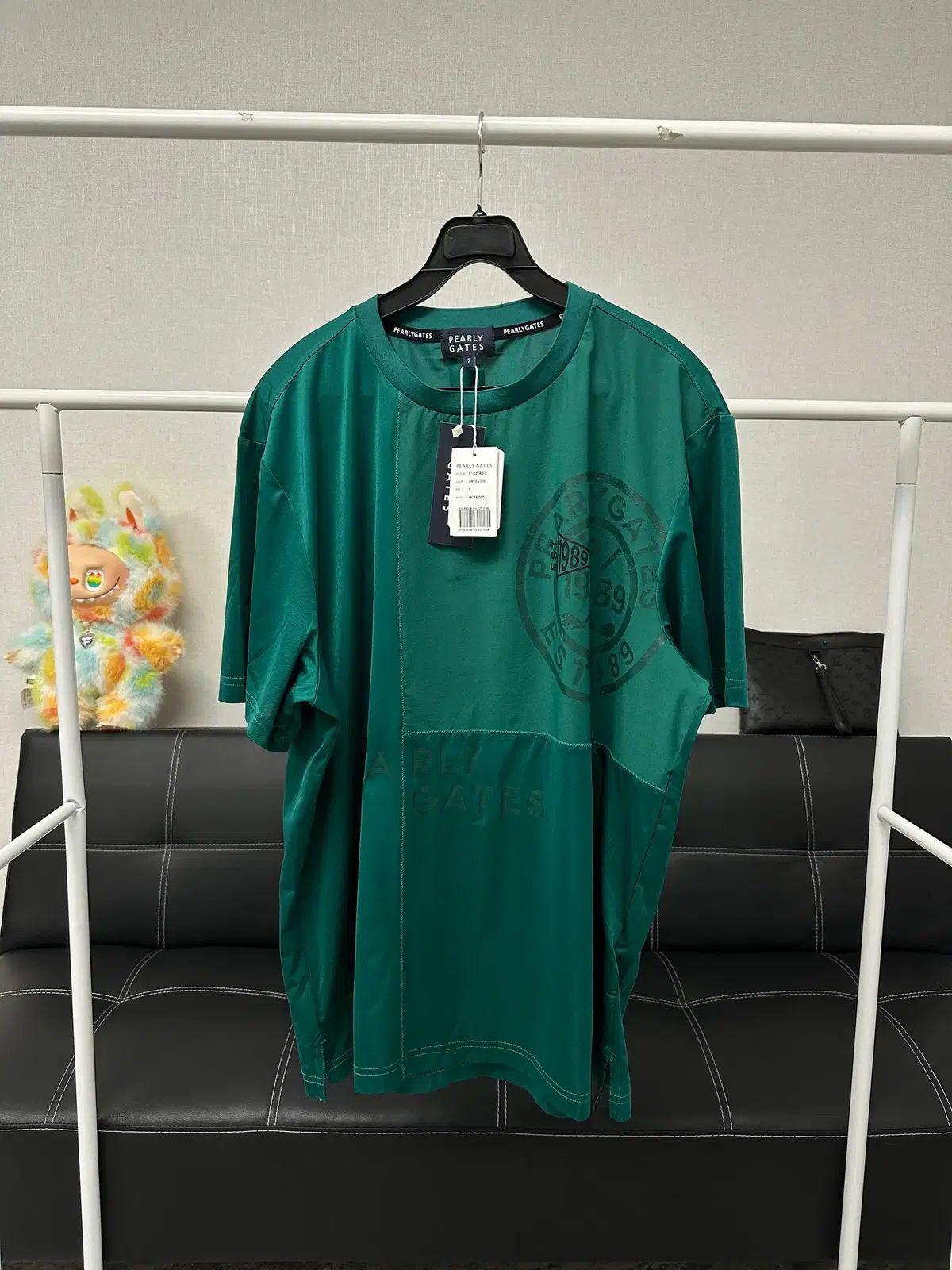 サイズ 105) 新品 パーリーゲイツ グリーン 半袖Tシャツ