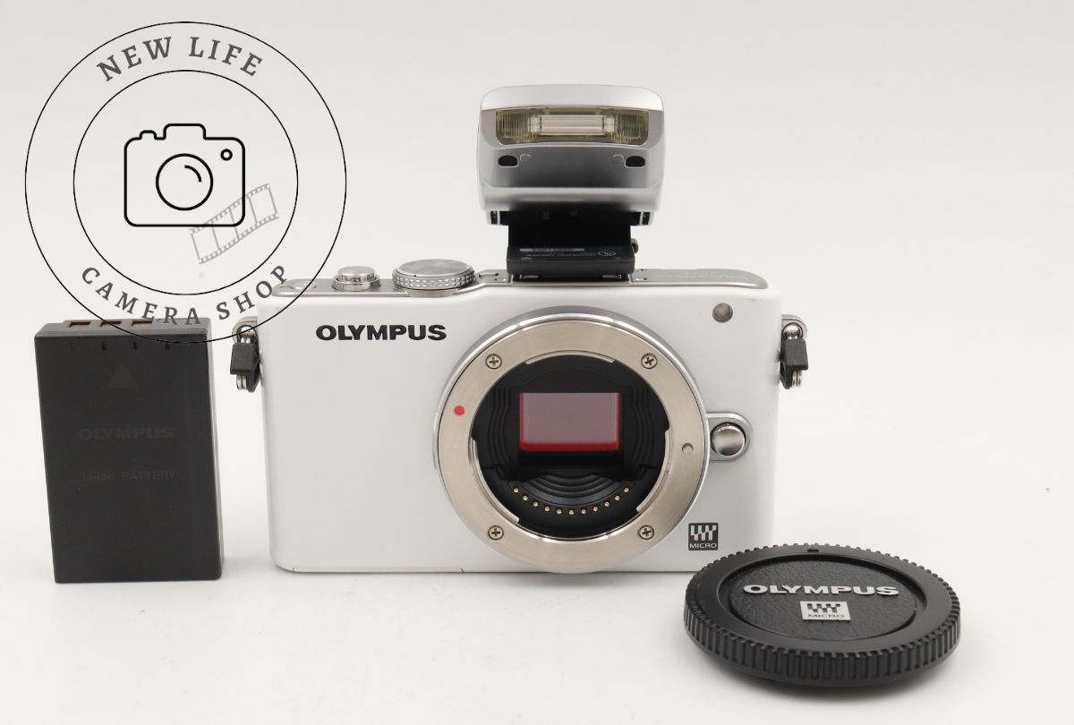 ショット数 2374回 極上品☆OLYMPUS PEN E-PL3 オリンパス ボディフラッシュ付 ミラーレス一眼 ###18498 8,222円
