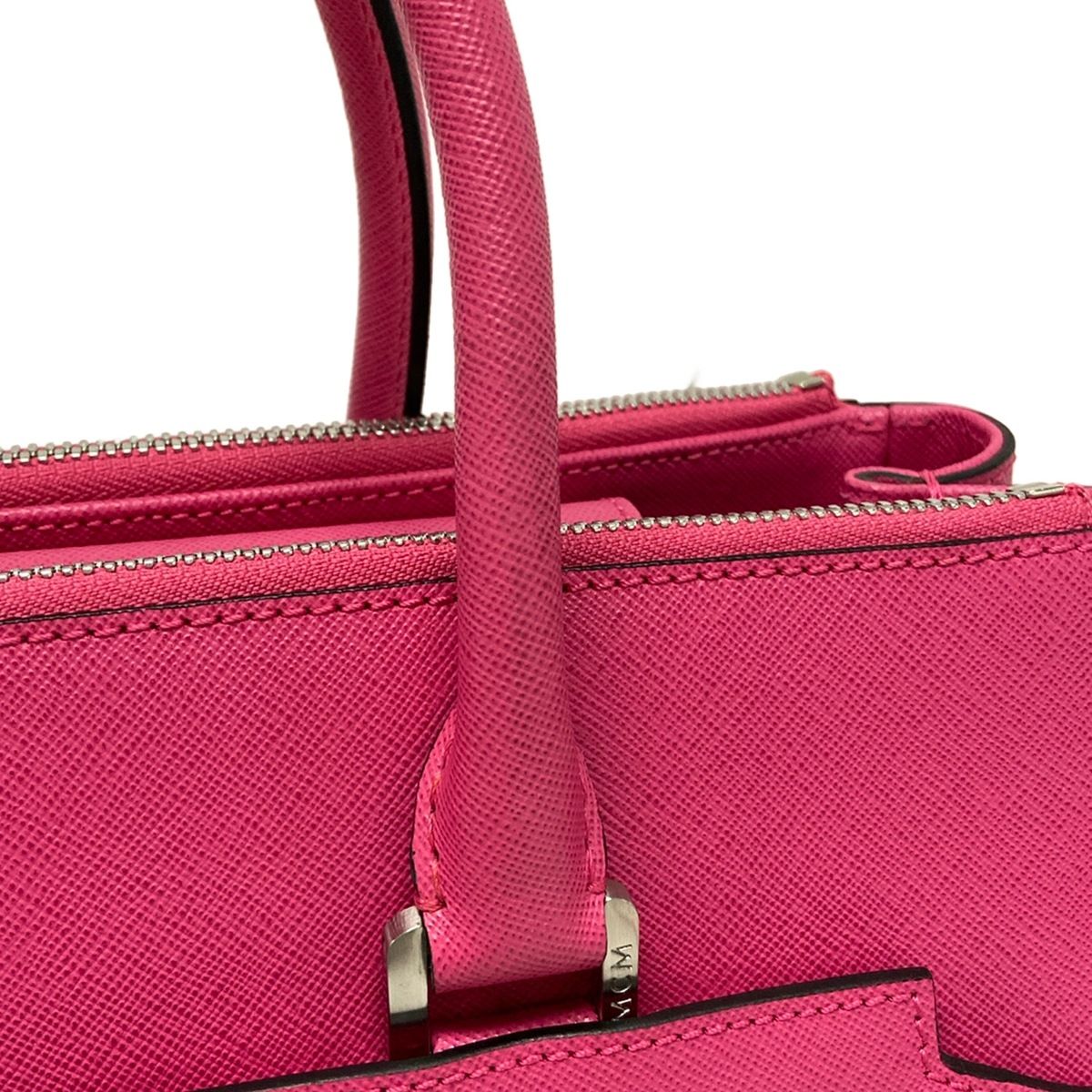 MCM(エムシーエム) トートバッグ ピンク レザー MCM(エムシーエム) トートバッグ ピンク レザー