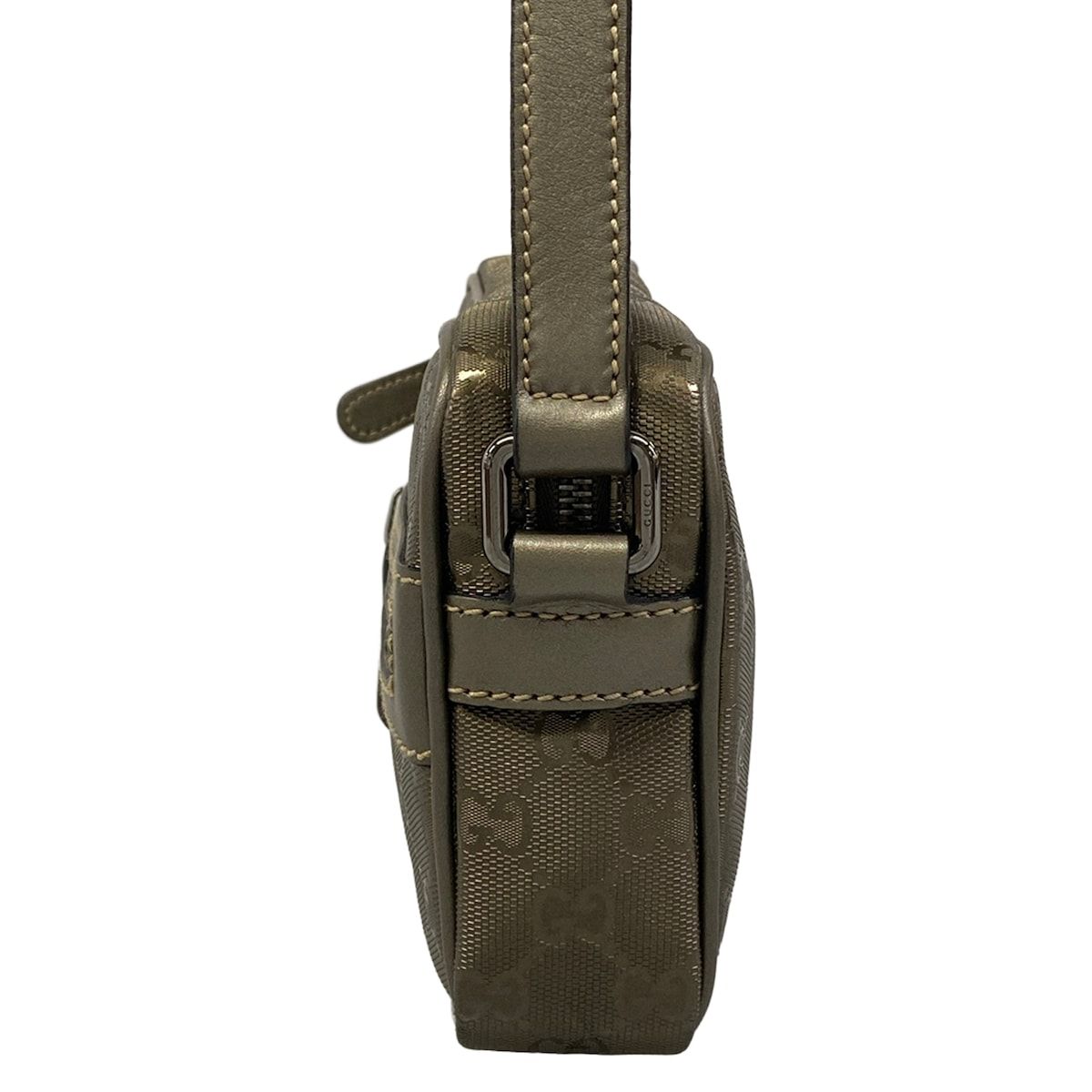 GUCCI(グッチ) ショルダーバッグ インプリメ 201447 カーキ レザー