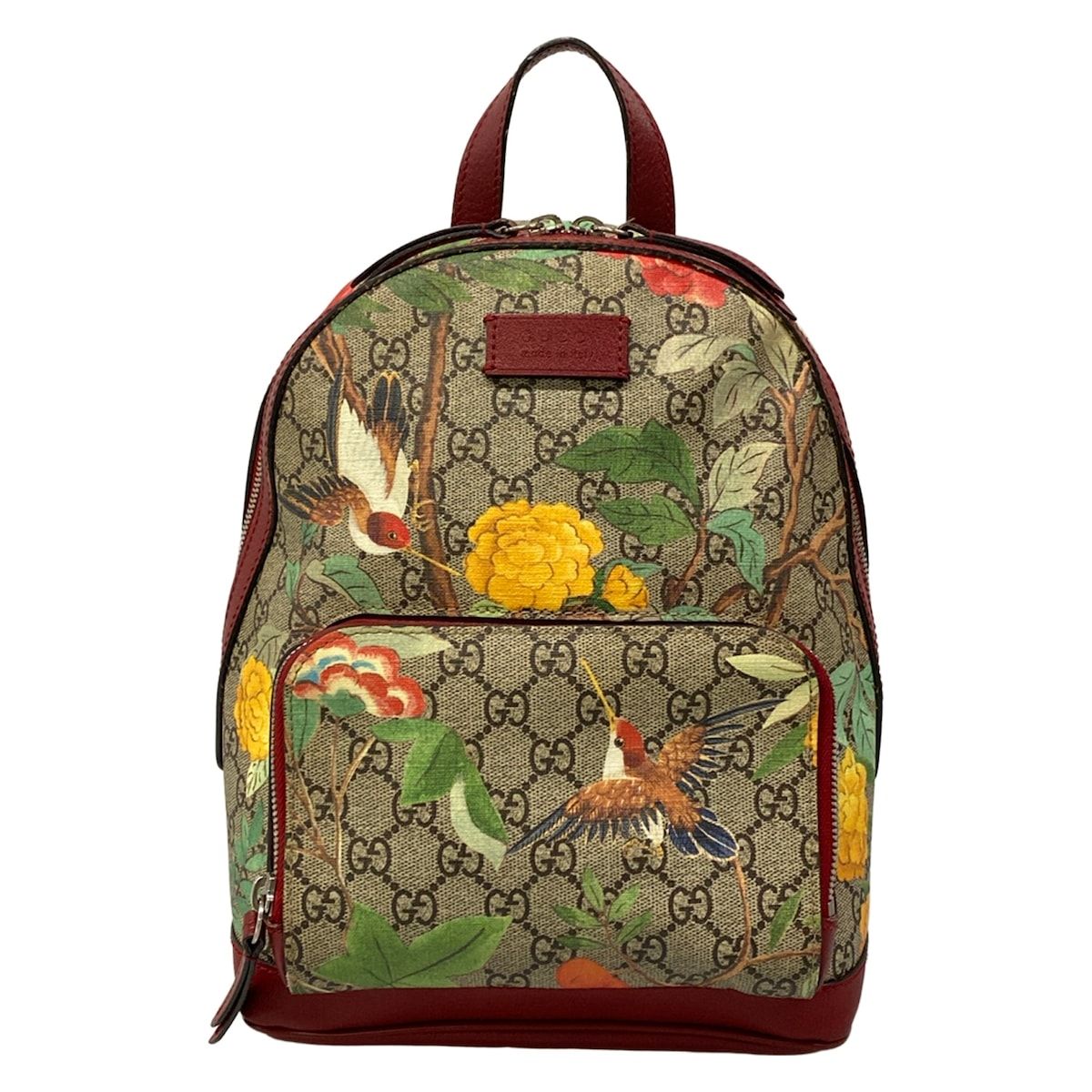 GUCCI(グッチ) リュックサック GGスプリームティアンスモールバック 427042 ボルドー×ベージュ×マルチ レザー