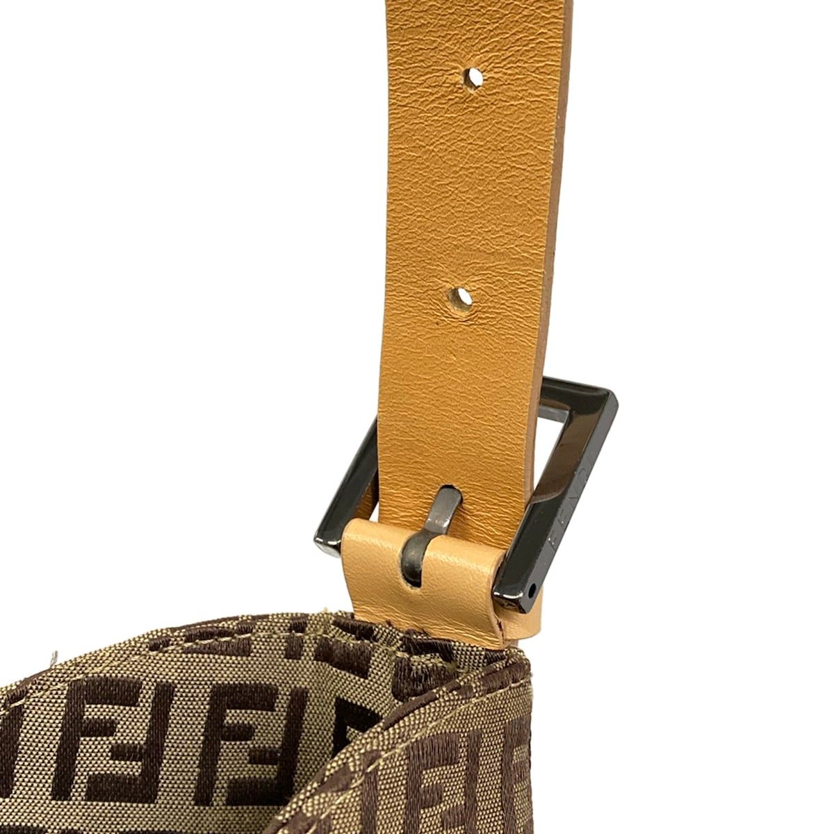 FENDI(フェンディ) ショルダーバッグ ズッカ柄 8BR037 ベージュ×ダーク
