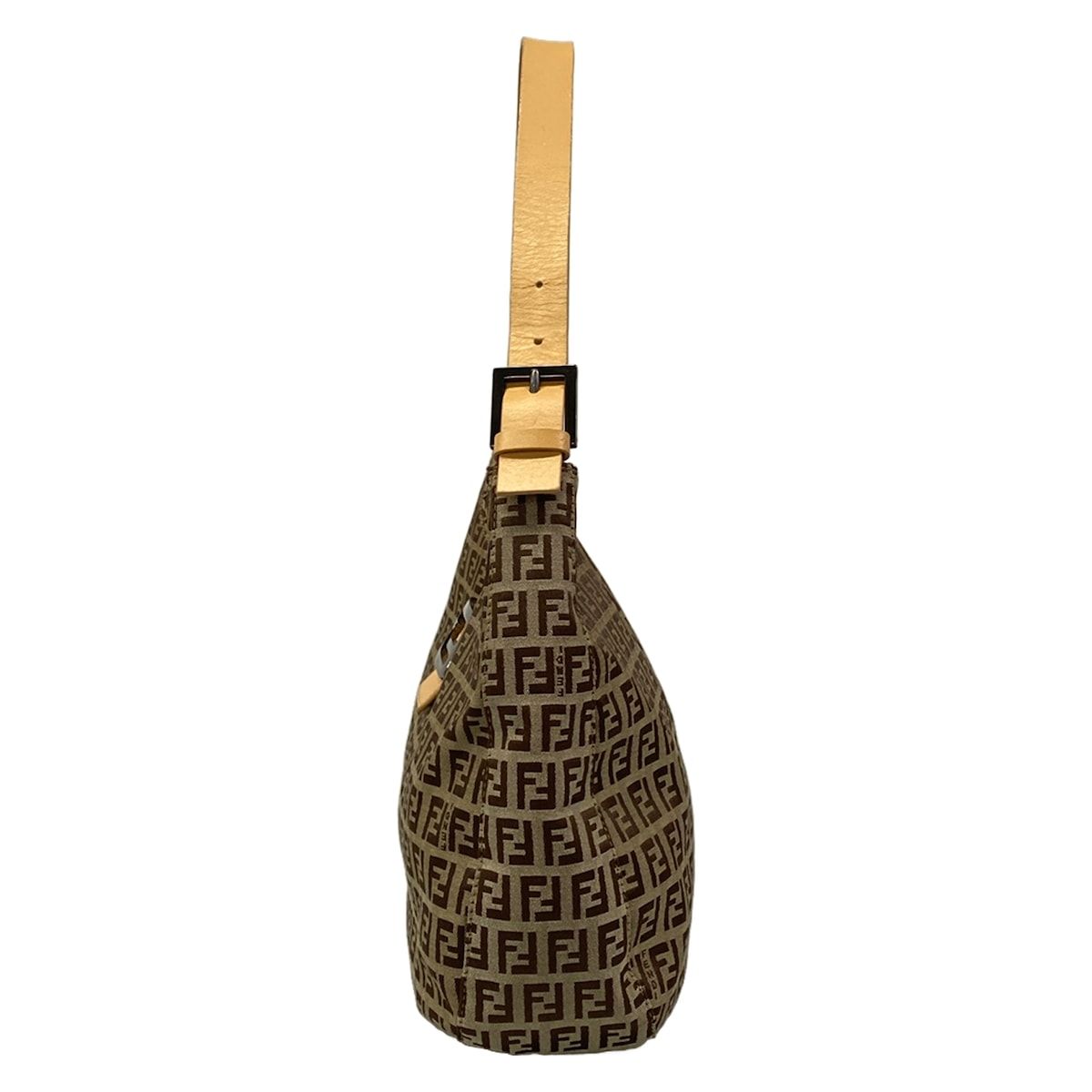 FENDI(フェンディ) ショルダーバッグ ズッカ柄 8BR037 ベージュ×ダーク