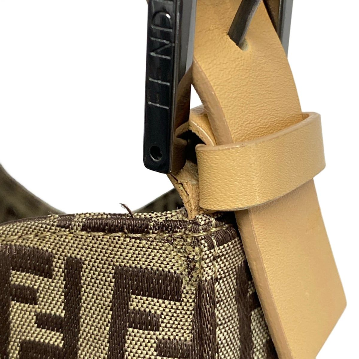 FENDI(フェンディ) ショルダーバッグ ズッカ柄 8BR037 ベージュ×ダーク