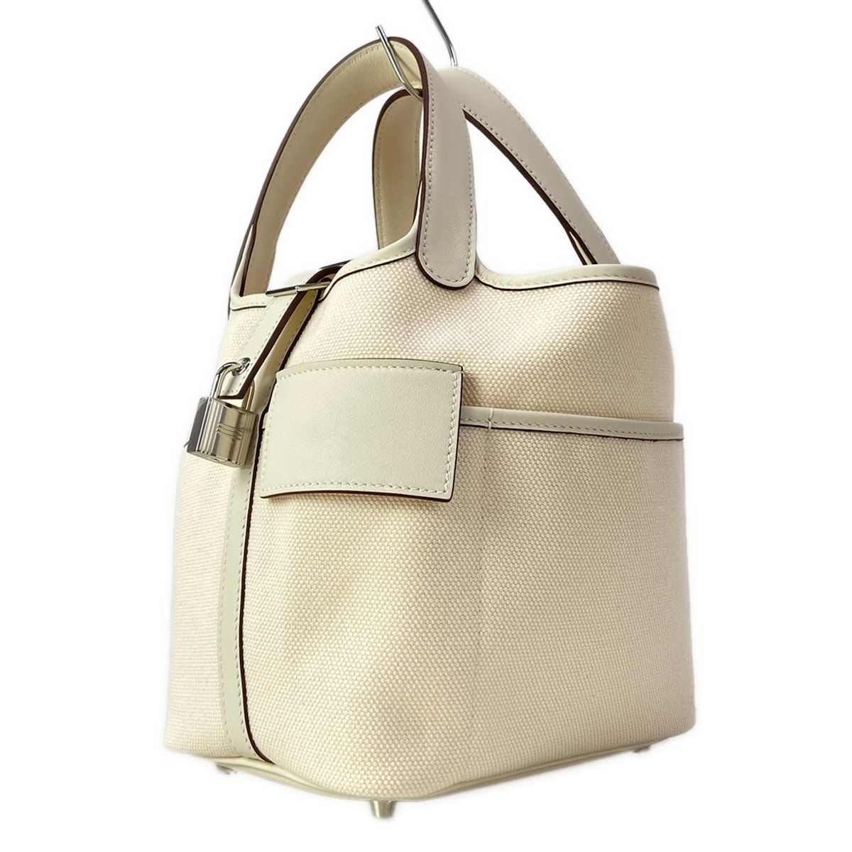 HERMES(エルメス) ハンドバッグ美品 ピコタンロック カーゴ PM ナタ シルバー金具