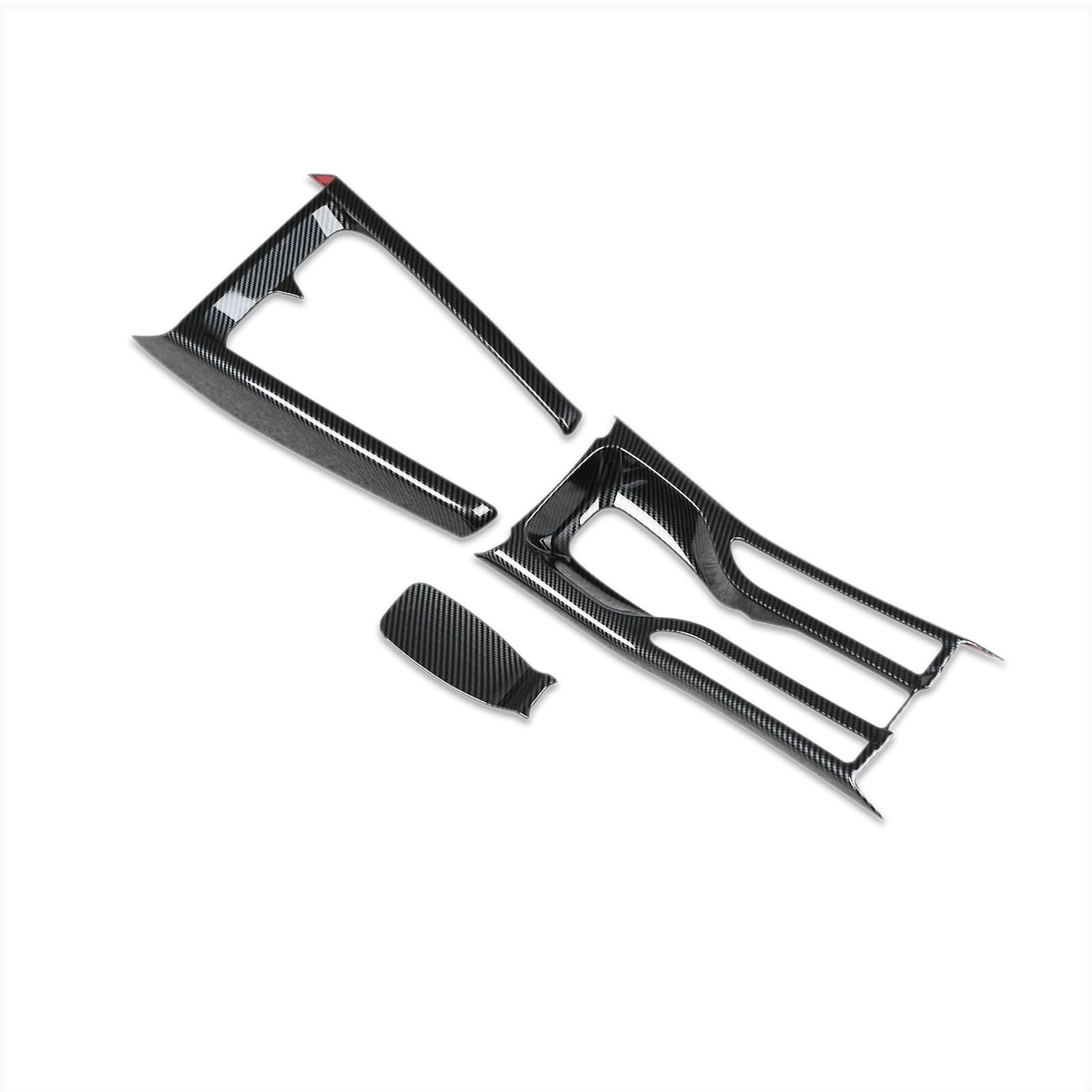 新品 RUIQ ホンダ 新型 WR-V DG5系 専用 内装 変速レバー カバーガーニッシュ マルチメディア ボタン カバー リム HONDA WRV 専用設計 (炭素繊維黒色仕様)