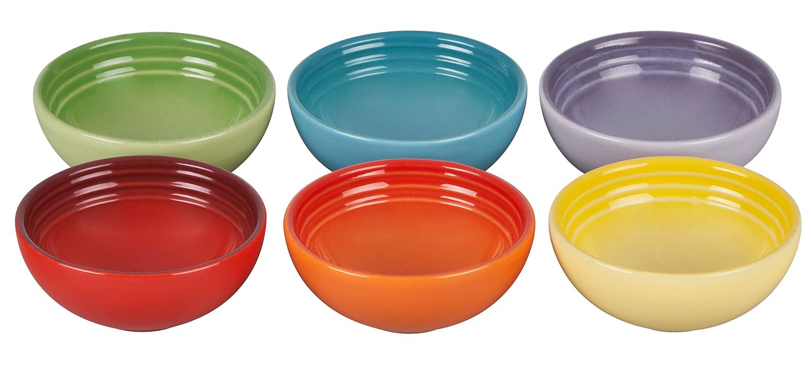 ル・クルーゼ(Le Creuset) ミニ・ボール 7cm レインボー 耐熱 耐冷 電子レンジ オーブン 食洗器 対応 6個 入り 【日本正規販売品】pms 63893e79