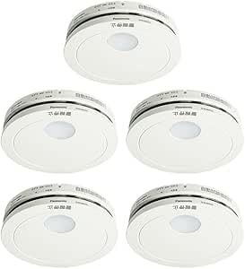 【2026年最新型】 けむり当番 住宅用 火災警報器 煙式 光電式 5個セット SHK484551 SHK48455K後継品 電池 純正 電池交換 煙 熱 家庭用 電池式 カバー Fujsitoreオリジナルステッカー付送料無料 d92a3284